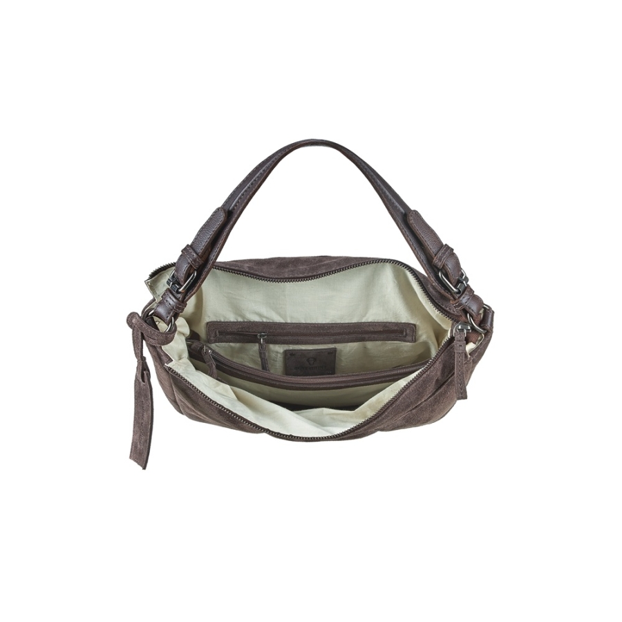 VIOLA TOTE SUEDE BROWN